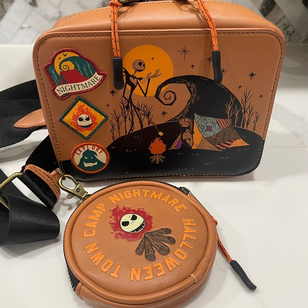 SOLD Disney Black and Orange Patterned Bag